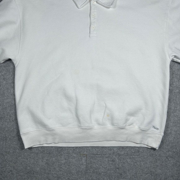 TNA Sweatfleece pullover Polo Sweatshirt Women's XXL 2XL White Cozy Fleece - Picture 9 of 16